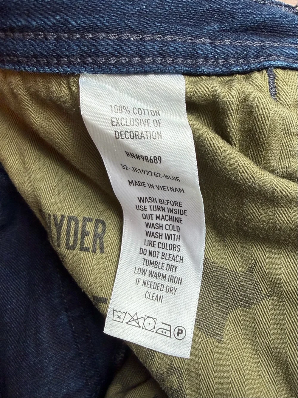 Todd Snyder Relaxed Fit Indigo Blue Jeans
